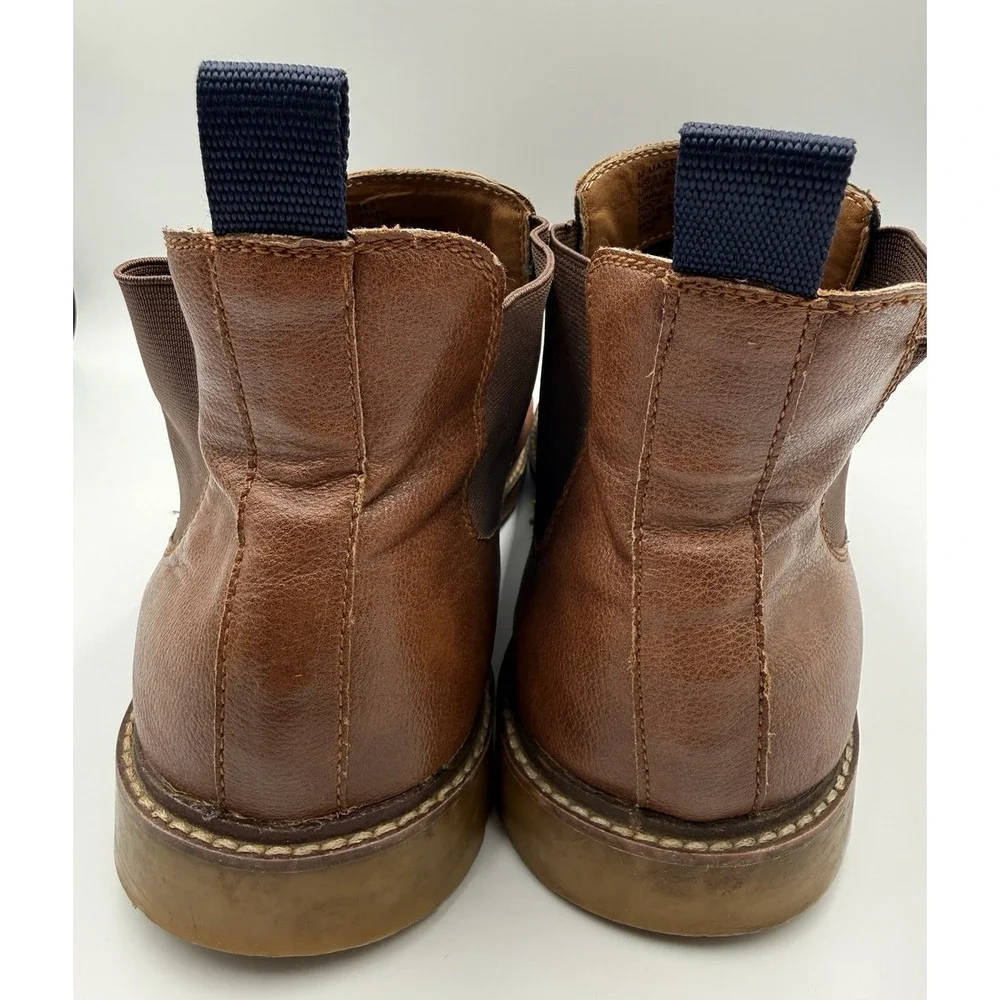 Steve Madden M‎ Master Mens 11.5 Brown Chelsea Boots Pull On Ankle